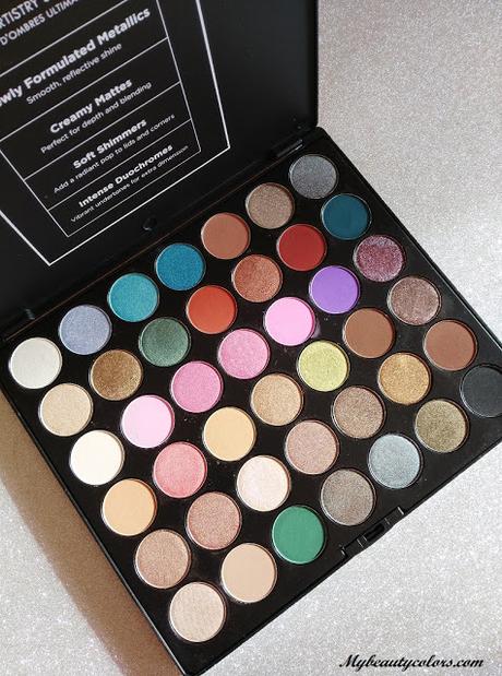 ULTIMATE ARTISTRY EYESHADOW PALETTE DE BH COSMETICS: REVIEW Y SWATCHES