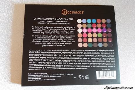 ULTIMATE ARTISTRY EYESHADOW PALETTE DE BH COSMETICS: REVIEW Y SWATCHES