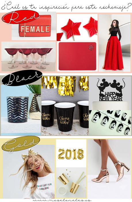 NEW YEAR´S INSPIRATION: RED, BLACK AND GOLD