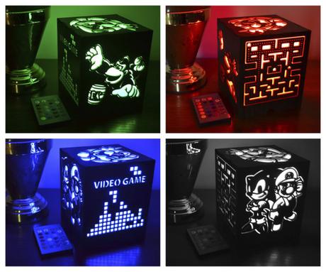 Increíbles luces de mesa de video juegos Nes Increíbles luces de mesa de video juegos Nes
