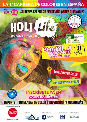 HOLI LIFE BOADILLA DEL MONTE 3rd NEW YEAR EDITION 31.12.17