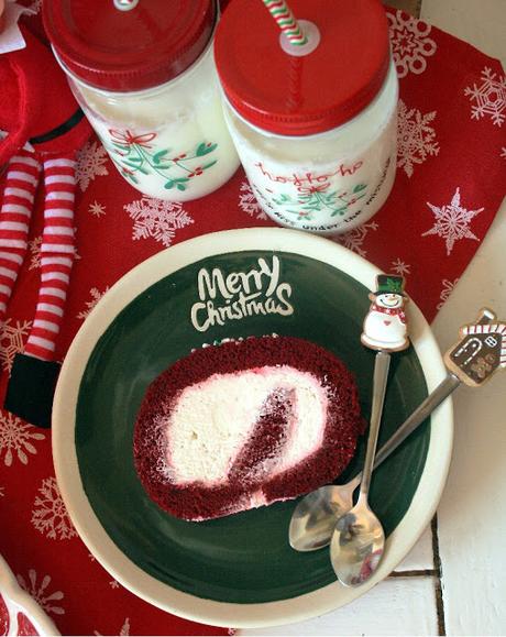 Red Velvet-Cherry Cake Roll Red Velvet-Cherry Cake Roll