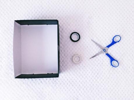 Decorar cajas con washi tape