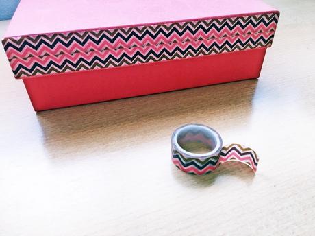 Decorar cajas con washi tape