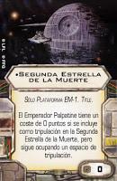 Xwing miniatures: Estrella de la Muerte