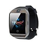 VOSMEP Reloj Inteligente Apro Smart Watch sorporte Facebook Whatsapp con Bluetooth 3.0 Built-in 8G Memoria Teléfono Inteligente Amarre Pulsera con Pantalla Táctil Cámara para Android Samsung HTC LG Huawei Xiaomi Teléfonos Inteligentes Reloj Deportivos SIM/TF SM4