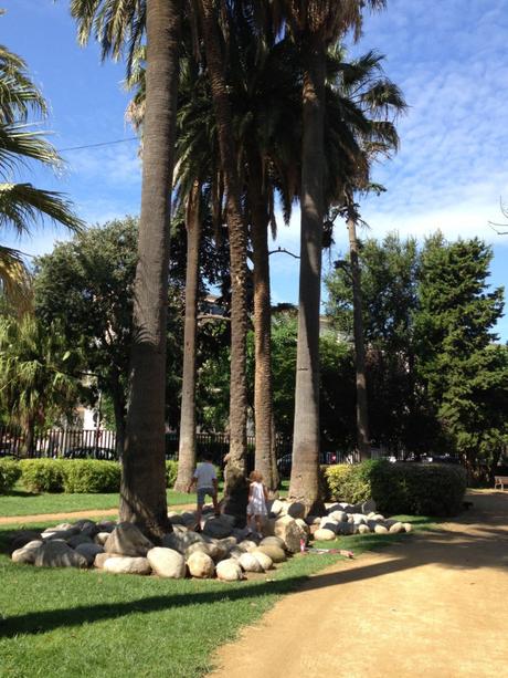 El parque del Palau Falguera en Sant Feliu de Llobregat