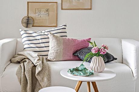 Mini estudio con cocina color mint