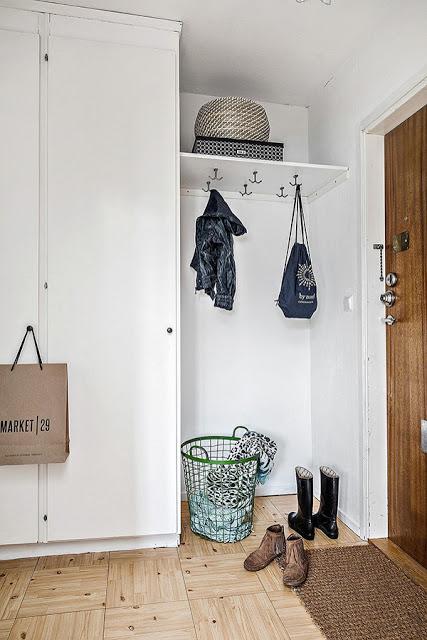 Mini estudio con cocina color mint