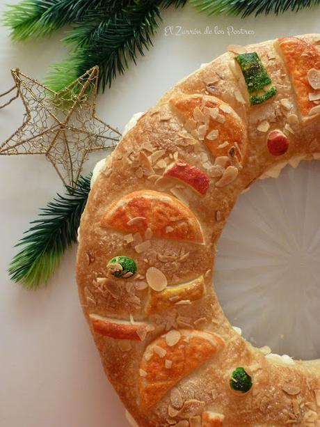 Roscón de Reyes de Hojaldre con Fruta Trampantojo