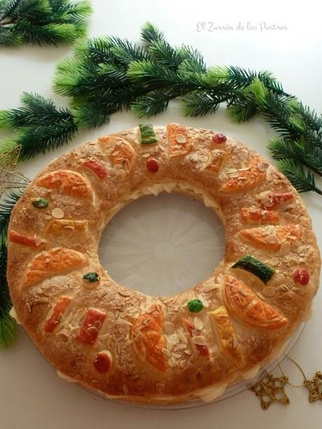 Roscón de Reyes de Hojaldre con Fruta Trampantojo