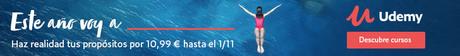 Aprende lo que quieras con UDEMY: Cursos online desde 15 dólares NewYearsCampaign-ESP-728x90