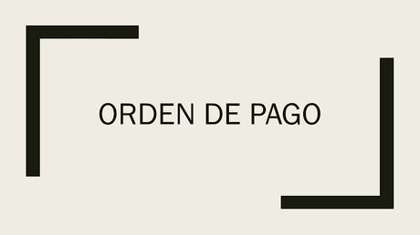 Orden de pago