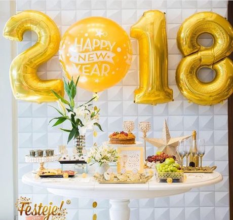 Decora tu fiesta de fin de año 2018 con Globos