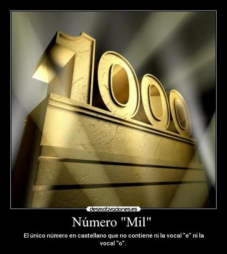 Resultado de imagen de Número mil