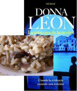 Del libro al paladar: Risotto ai funghi de LA OTRA CARA DE LA VERDAD (Donna Leon)