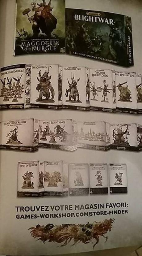 Cajas y blisters de Nurgle desde Francia