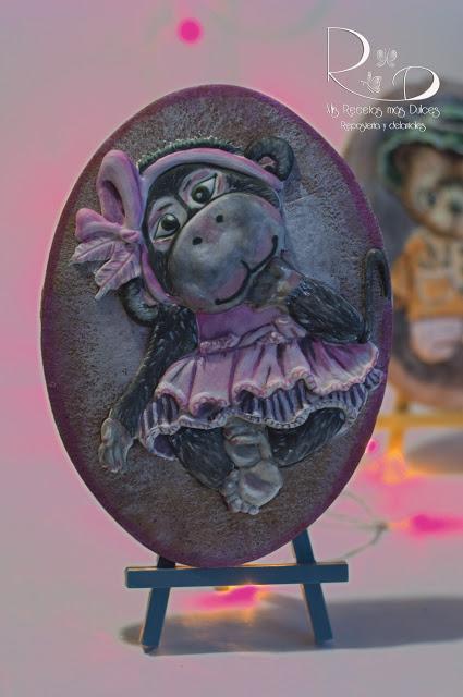 GALLETA OSITO Y MONITA COQUETA