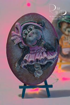 GALLETA OSITO Y MONITA COQUETA