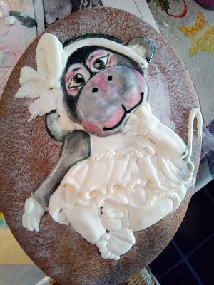 GALLETA OSITO Y MONITA COQUETA