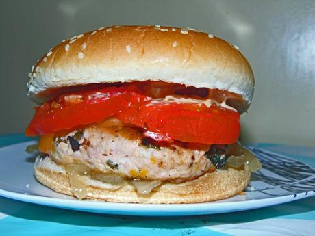 Receta Casera de Hamburguesa de salmón y verduras dos