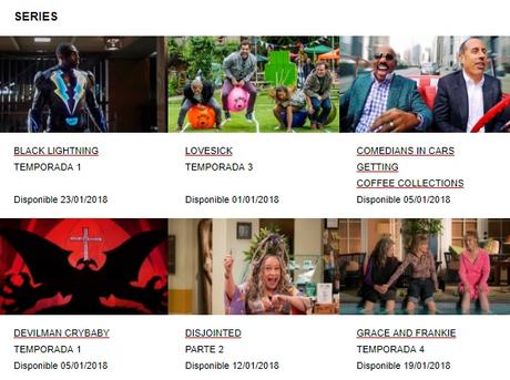 NETFLIX: los estrenos para enero 2018 son…