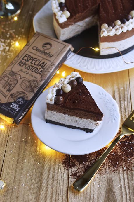 Cheesecake de Oreo y Mousse de chocolate