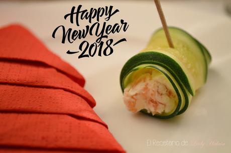 Bocaditos de calabacín y salmón y feliz 2018