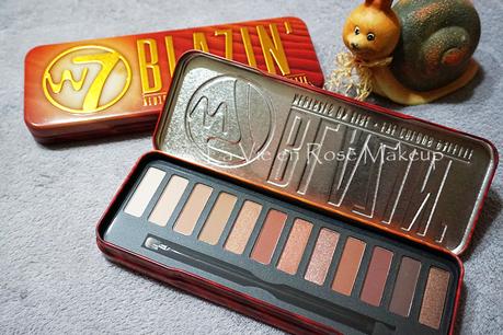 Paleta Blazin' de W7 - Swatches y propuesta de maquillaje