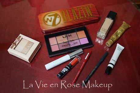 Paleta Blazin' de W7 - Swatches y propuesta de maquillaje