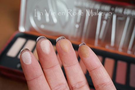 Paleta Blazin' de W7 - Swatches y propuesta de maquillaje