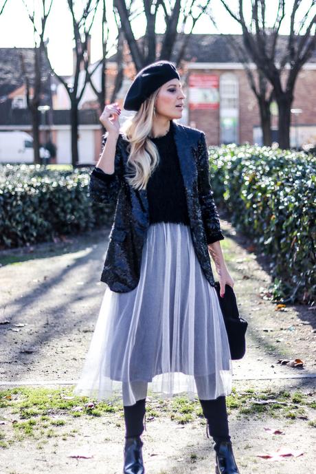 PAILLETTES JACKET & TULLE SKIRT PAILLETTES JACKET & TULLE SKIRT