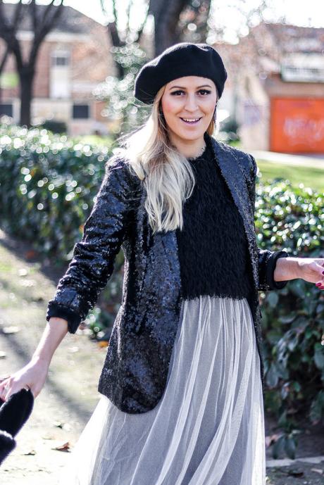 PAILLETTES JACKET & TULLE SKIRT PAILLETTES JACKET & TULLE SKIRT