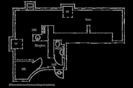 mini estudio mini ático estilo nórdico distribución diáfana decoración interiores decoración espacios pequeños cocina abierta aticos nordicos 