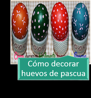 CÓMO DECORAR HUEVOS DE PASCUA