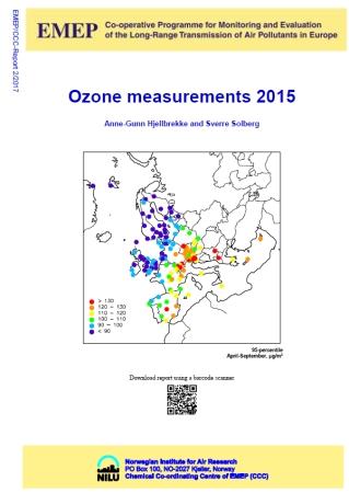 EMEP: Contaminación por ozono en Europa (Informe 2017)
