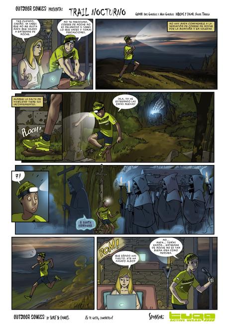 Trail Nocturno | Comic de Humor de Outdoor Comics Trail Nocturno | Comic de Humor de Outdoor Comics