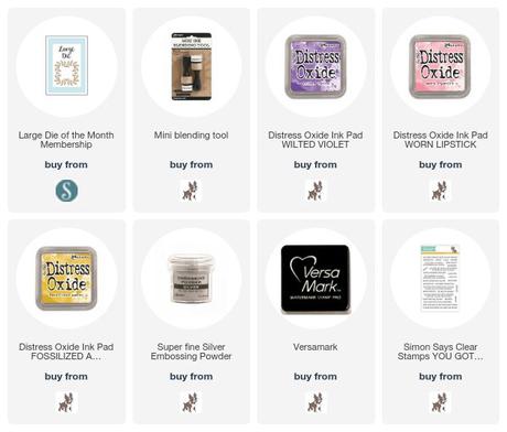 Spellbinders / January's Large Die of the Month Club Kit