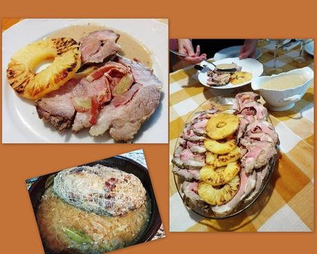 Redondo relleno jamón serrano y piña