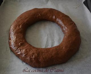 Roscón de chocolate