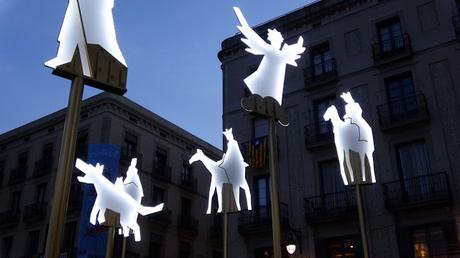 Pesebre de la Plaza de Sant Jaume de Barcelona. 2017