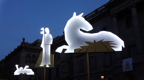 Pesebre de la Plaza de Sant Jaume de Barcelona. 2017