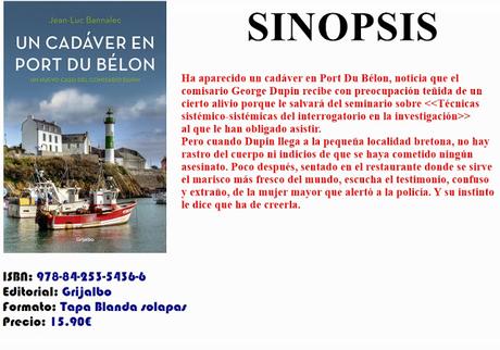 No reseña: Un cadáver en port du Belon -Jean - Luc Bannalec
