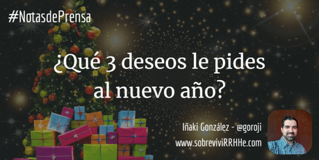 ¿Qué 3 deseos le pides al 2018?