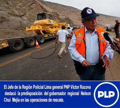 GORE LIMA INTERVINO EN LAS LABORES ENCAMINADAS A REMOVER EL BUS…