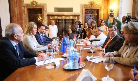 Visita de Federica Mogherini a Cuba
