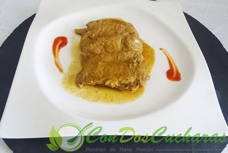 Filetes de presa ibérica a la mostaza