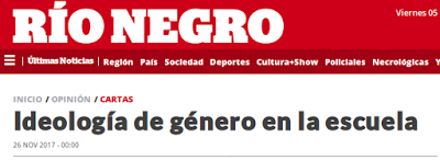 Ideología de Género con copia a Susana Ferro