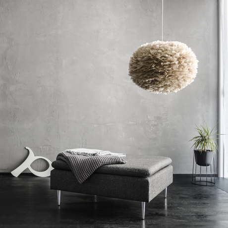 Pantalla de lámpara Eos de Vita lampara nórdica lampara escandinava lampara de plumas lámpara de diseño lampara danesa iluminación hogar diseño nórdico diseño escandinavo accesorios hogar 