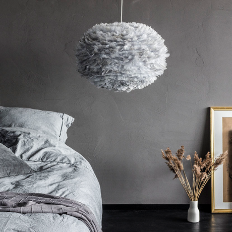 Pantalla de lámpara Eos de Vita lampara nórdica lampara escandinava lampara de plumas lámpara de diseño lampara danesa iluminación hogar diseño nórdico diseño escandinavo accesorios hogar 